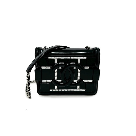 Chanel Crystal & Plexiglass Boy Brick Flap Bag - Picture 1 of 10